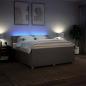 Preview: Boxspringbett mit Matratze Taupe 180x200 cm Stoff