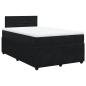 Preview: Boxspringbett mit Matratze Schwarz 120x200 cm Samt