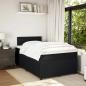 Preview: Boxspringbett mit Matratze Schwarz 120x200 cm Samt