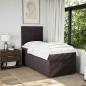 Preview: Boxspringbett mit Matratze Dunkelbraun 90x190 cm Stoff