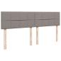 Preview: Boxspringbett mit Matratze Taupe 180x200 cm Stoff