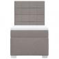 Preview: Boxspringbett mit Matratze Taupe 90x190 cm Stoff