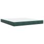Preview: Boxspringbett mit Matratze Dunkelgrün 180x200 cm Samt