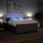 Preview: Boxspringbett mit Matratze Dunkelbraun 180x200 cm Stoff