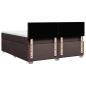 Preview: Boxspringbett mit Matratze Dunkelbraun 180x200 cm Stoff