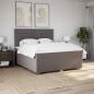 Preview: Boxspringbett mit Matratze Taupe 180x200 cm Stoff