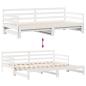 Preview: Tagesbett Ausziehbar mit Schubladen ohne Matratze Weiß 90x190cm