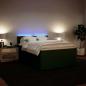 Preview: Boxspringbett mit Matratze Dunkelgrün 160x200 cm Samt