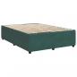 Preview: Boxspringbett mit Matratze Dunkelgrün 160x200 cm Samt