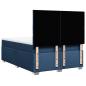 Preview: Boxspringbett mit Matratze Blau 160x200 cm Stoff