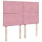 Preview: Boxspringbett mit Matratze Rosa 160x200 cm Samt