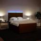 Preview: Boxspringbett mit Matratze Rosa 160x200 cm Samt