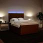 Preview: Boxspringbett mit Matratze Rosa 160x200 cm Samt