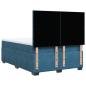Preview: Boxspringbett mit Matratze Blau 160x200 cm Samt