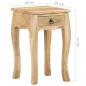 Preview: Nachttisch 28x28x46 cm Massivholz Mango