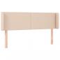 Preview: LED Kopfteil Cappuccino-Braun 147x16x78/88 cm Kunstleder