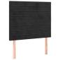 Preview: Boxspringbett mit Matratze Schwarz 80x200 cm Samt