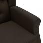 Preview: Massagesessel mit Hocker Dunkelbraun Stoff