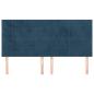 Preview: Kopfteile 4 Stk. Dunkelblau 90x5x78/88 cm Samt