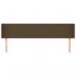 Preview: Kopfteil mit Ohren Dunkelbraun 163x16x78/88 cm Stoff