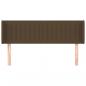 Preview: Kopfteil mit Ohren Dunkelbraun 147x16x78/88 cm Stoff