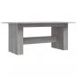 Preview: Esstisch Grau Sonoma 180x90x76 cm Holzwerkstoff
