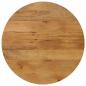 Preview: ARDEBO.de - Tischplatte Ø 70x3,8 cm Rund Massivholz Mango