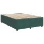 Preview: Boxspringbett mit Matratze Dunkelgrün 160x200 cm Samt