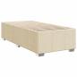 Preview: Boxspringbett mit Matratze Creme 80x200 cm Stoff