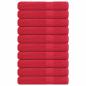 Preview: ARDEBO.de - Handtücher 10 Stk. Rot 100x200 cm 360 g/m² 100% Baumwolle