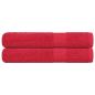 Preview: ARDEBO.de - Saunatücher 2 Stk. Rot 80x200 cm 360 g/m² 100% Baumwolle