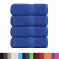 Preview: Gästetücher 4 Stk. Blau 30x50 cm 360 g/m² 100% Baumwolle