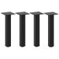 Preview: ARDEBO.de - Couchtischbeine 4 Stk. Schwarz 42-44 cm Stahl