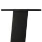 Preview: Couchtischbeine 4 Stk. Schwarz 30 cm Stahl