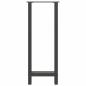 Preview: Bartischbeine Anthrazit 2 Stk. 40x(100-101) cm Stahl