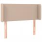 Preview: LED Kopfteil Cappuccino-Braun 83x16x78/88 cm Kunstleder