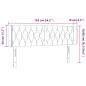 Preview: LED Kopfteil Dunkelbraun 163x16x78/88 cm Stoff