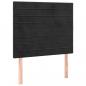 Preview: Boxspringbett mit Matratze Schwarz 90x200 cm Samt