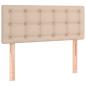 Preview: Boxspringbett mit Matratze Cappuccino-Braun 90x200cm Kunstleder