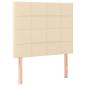 Preview: Boxspringbett mit Matratze Creme 80x200 cm Stoff