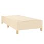 Preview: Boxspringbett mit Matratze & LED Creme 90x200 cm Stoff