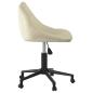Preview: Esszimmerstuhl Drehbar Creme Samt
