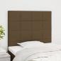 Preview: ARDEBO.de - Kopfteile 2 Stk. Dunkelbraun 90x5x78/88 cm Stoff
