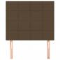 Preview: Kopfteile 2 Stk. Dunkelbraun 90x5x78/88 cm Stoff
