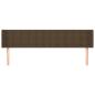 Preview: Kopfteil mit Ohren Dunkelbraun 163x16x78/88 cm Stoff