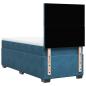 Preview: Boxspringbett mit Matratze Blau 90x200 cm Samt