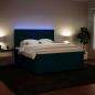 Preview: Boxspringbett mit Matratze Blau 180x200 cm Samt