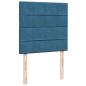 Preview: Boxspringbett mit Matratze Blau 90x190 cm Samt