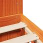 Preview: Massivholzbett ohne Matratze Wachsbraun 200x200 Kiefernholz