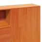 Preview: Massivholzbett ohne Matratze Wachsbraun 200x200 Kiefernholz